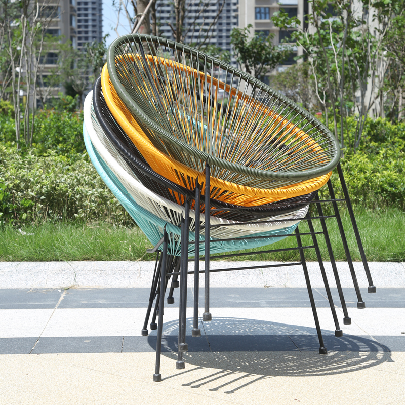 Stacking acapulco chair rattan chair for patio garden balcony Featured Image