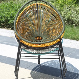 Stacking acapulco chair rattan chair for patio garden balcony
