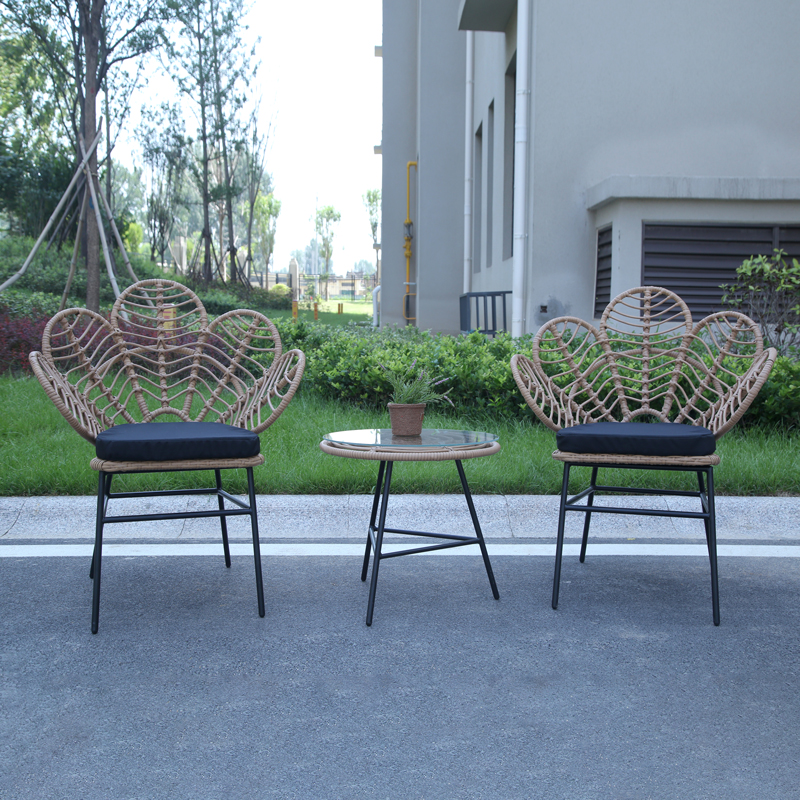 3pcs peacock natural rattan cane vintage designer relax furniture Featured Image
