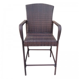 Bistro bar table and stool set rattan bar table chairs set Pub bar set