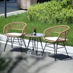 garden bistro set rattan cafe set for balcony terrace patio