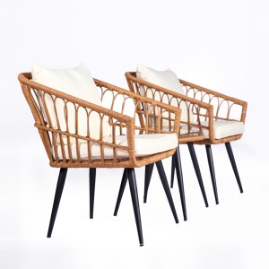 3Pc Patio Conversation set Rattan Bistro Set