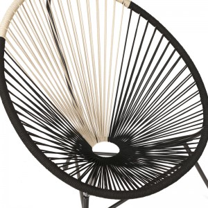 Patio conversation set acapulco chair set bistro set Olefen rope woven