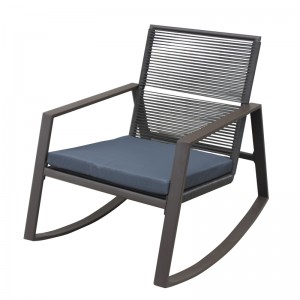 Rocking bistro set patio rocking chair set rattan proch chairs