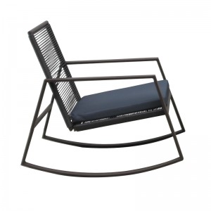 Rocking bistro set patio rocking chair set rattan proch chairs