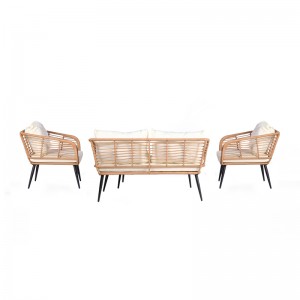 4Pc Patio conversation sofa set couch sofa set