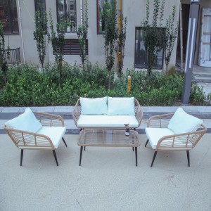 4Pc Patio conversation sofa set couch sofa set