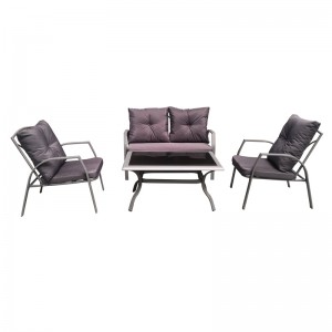 4Pc metal sofa set – outdoor conversation set