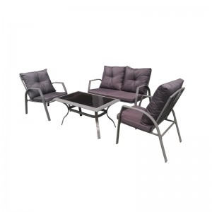 4Pc metal sofa set – outdoor conversation set
