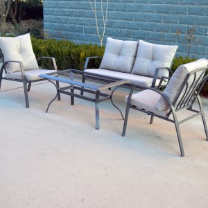 4Pc metal sofa set – outdoor conversation set