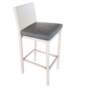 Outdoor Bar table with incorporated ice bucket and rattan stool set