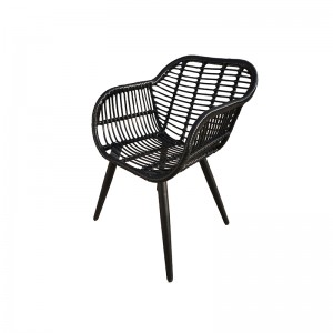 5pcs patio dining set rattan dining chairs and table