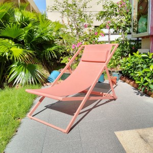 Deck chair folding chair chaise lounge reclining chair
