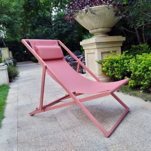 Deck chair folding chair chaise lounge reclining chair