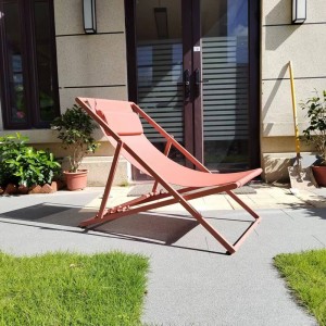 Deck chair folding chair chaise lounge reclining chair