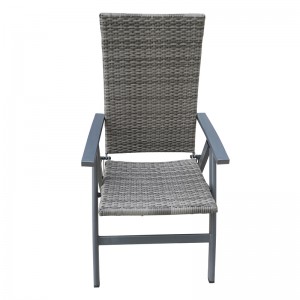 Wicker high back chair rattan folding chair