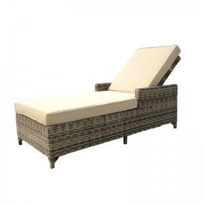 Sun chaise lounge chair outdoor wicker sunbed