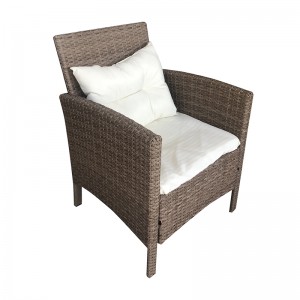 3Pc Patio wicker space-saving bistro furniture rattan dining table set