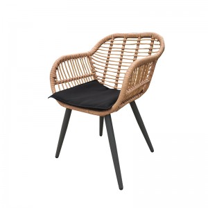 5pcs patio dining set rattan dining chairs and table