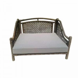 Luxury pet sofa rattan dog bed pet furniture