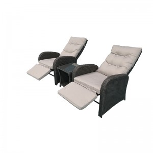 Garden furniture adjustable Sunbed rattan Chaise lounge patio reclining chair