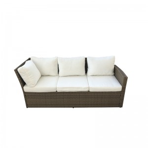 5Pcs classical corner dining Set patio rattan sofa furniture