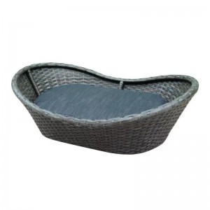 Resin wicker cat dog bed rattan pet nest