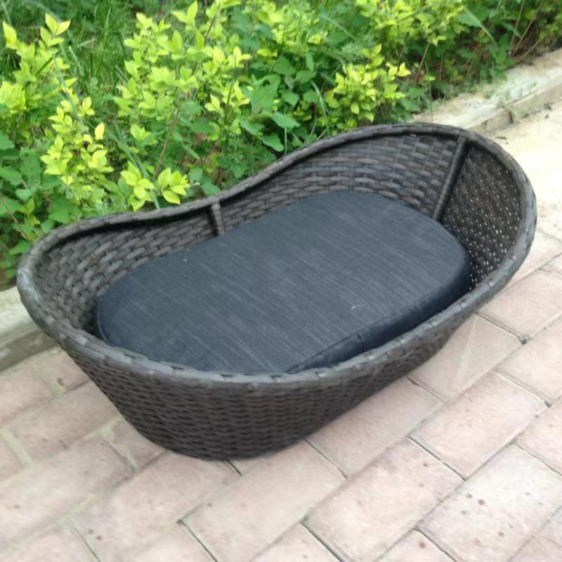 Eco-Friendly-All-Weather-Polyrattan-Boat-Shape-Patio-Pet-Sofa-Bed5