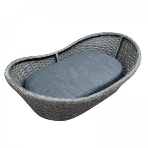 Resin wicker cat dog bed rattan pet nest