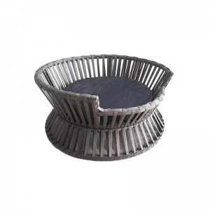 Raised Rattan Pet Bed-Round Dog/Cat bed