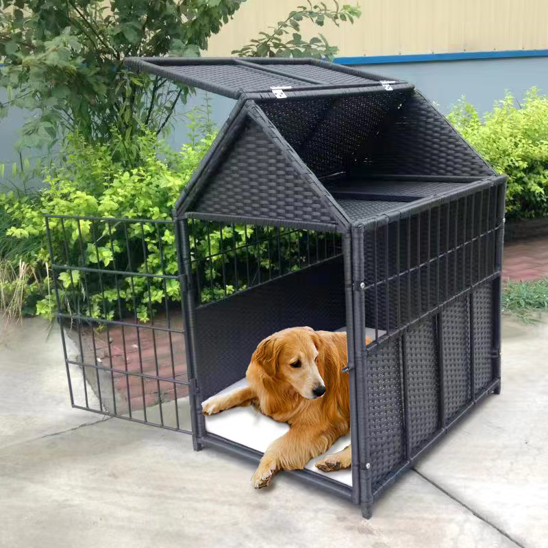 Eco-friendly-All-weather-Rattan-Wicker-Pet-House1
