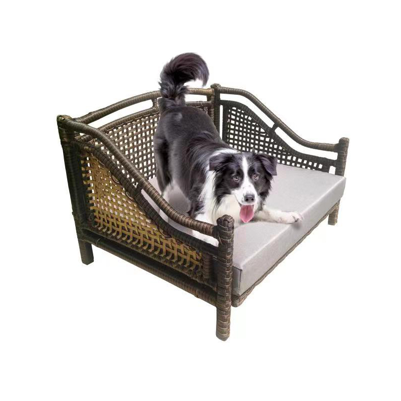 Luxury pet sofa rattan dog bed pet furniture Featured Image