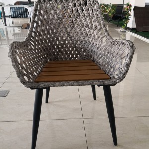Magic leaf rattan armchair set – outdoor patio chair set
