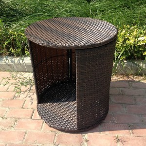 Rattan Cat Bed portable cat caves Pet Nest Side Table