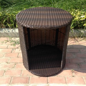 Rattan Cat Bed portable cat caves Pet Nest Side Table