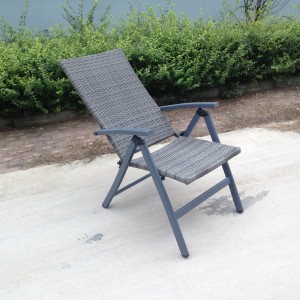 Wicker high back chair rattan folding chair