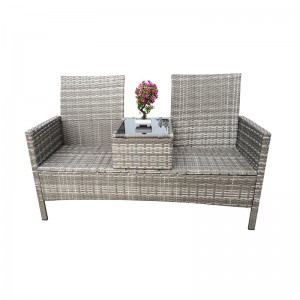 Outdoor loveseat chair garden double-seat rattan chair