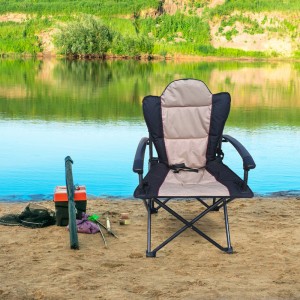 Lightweight flat packing leisure camping chair Portable fishing Chair