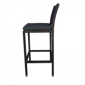 Patio bar set square high-top bar table and stools rattan bar Furniture