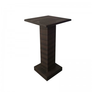 Patio bar set square high-top bar table and stools rattan bar Furniture