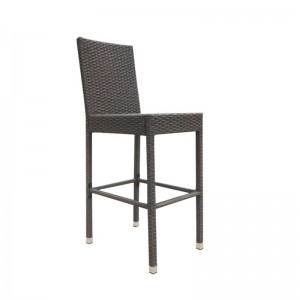 High bar stool rattan Bar Stool outdoor bar chair