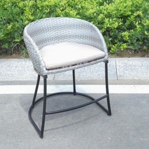Low back bar stool outdoor low bar stool patio rattan bar stool