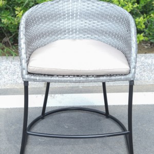 Low back bar stool outdoor low bar stool patio rattan bar stool