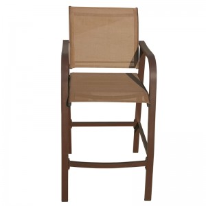 Aluminium bar chair outdoor bar stool teslin bar chair