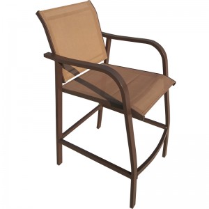 Aluminium bar chair outdoor bar stool teslin bar chair