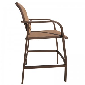 Aluminium bar chair outdoor bar stool teslin bar chair