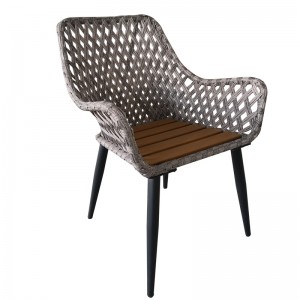 Magic leaf rattan armchair set – outdoor patio chair set