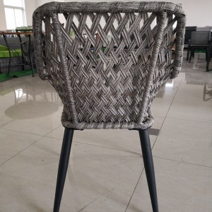 Magic leaf rattan armchair set – outdoor patio chair set