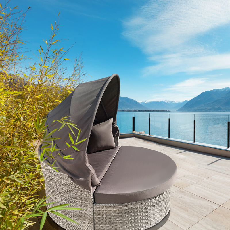 Modular outdoor daybed Retractable Canopy Featured Image