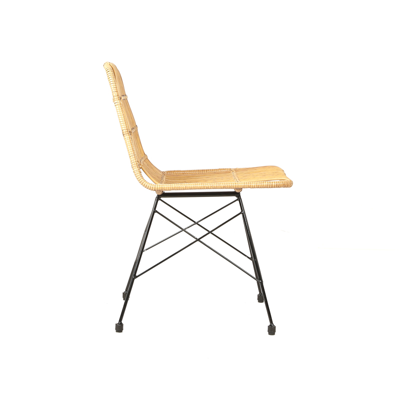 Outdoor dining chair rattan armless chair garden side chair Featured Image